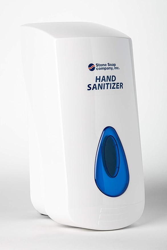 Automatic or Manual Hand Sanitizer Dispenser, Touch-Free Designed for Wall Mounting to an Optional Floor or Counter Stand (Manual Wall Mount 67.5 oz. Dispenser)