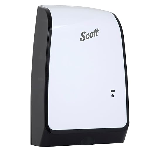 Scott® Pro™ High Capacity Automatic Soap and Hand Sanitizer Dispenser (32499), Touchless Dispensing, White, 1.2 L Capacity, 7.29" x 11.69" x 4.0" (Qty 1)