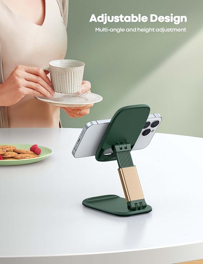 Lamicall Cell Phone Holder, Desk Accessories - Green iPhone Cellphone Stand, Office Desktop Accessories, Office Must Have, Gifts for Desk Decor, Telephone Stand
