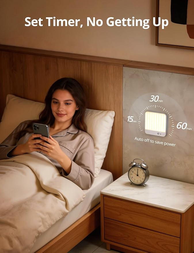 Bojim Rechargeable Remote Control Battery Operated Motion Sensor Ceiling Light Indoor, Brightness Dimmable 3 Colors No Wiring Magnetic Overhead Shower Lighting for Closet Bedroom Pantry Garage