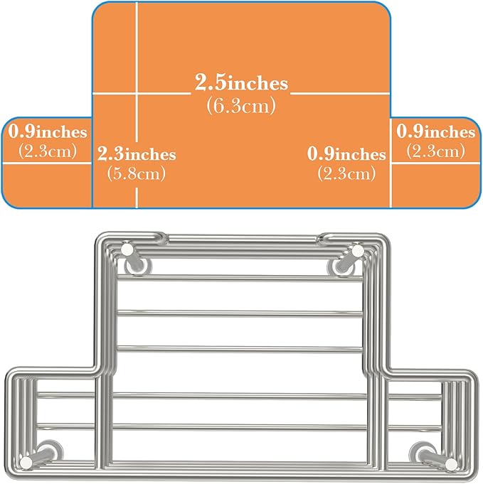 Linkidea Wall Mount Toothbrush Holder for Shower, Stainless Steel Toothpaste Stand, Self Adhesive/Countertop 3 Slots Organizer Compatible with Colgate Extra Clean, Oral-B CrossAction