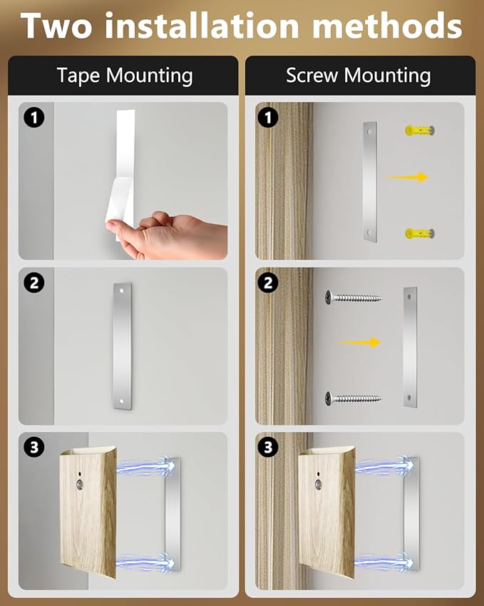 Rechargeable Motion Sensor Wall Sconce Set of 2 – 5000mAh Wireless Battery Operated Wall Light Indoor, 3 Colors Up/Down Lighting Magnetic Night Light with Remote Control for Bedroom, Hallway (Wood)