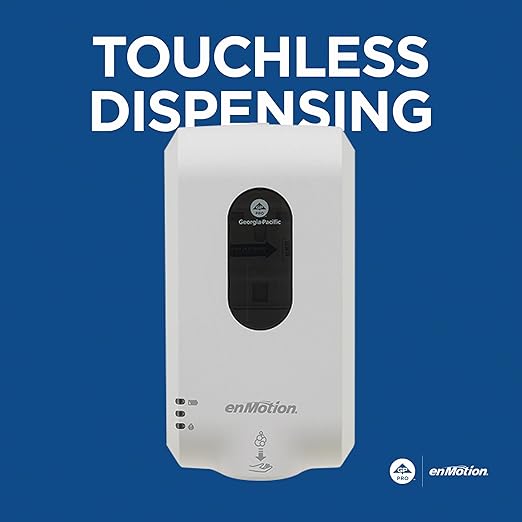enMotion Georgia‑Pacific (by GP PRO) Gen2 Automated Touchless Soap and Sanitizer Dispenser, White, 52058