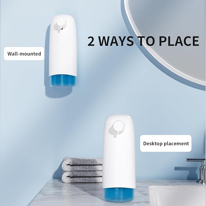 Automatic Foaming Soap Dispenser, 550ml/18oz Foaming Hand Sanitizer Touchless with 3 Adjustable Modes, Rechargeable Automatic Hand Soap Dispenser for Bathroom Kitchen Household