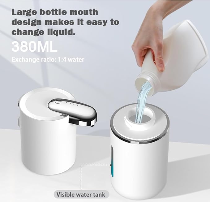 2 Pack Automatic Soap Dispenser, Touchless Foam Soap Dispenser,USB Rechargeable Dispenser Electric Wall Mounted Motion Sensor Waterproof Dispenser Pump for Bathroom Kitchen Dish Soap