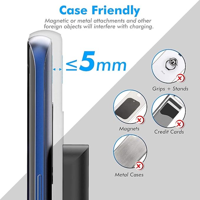 20W Fast Wireless Charger,Wireless Charging Stand Compatible with iPhone 17 16 Pro,15 Pro,15,14,13,12,11 Series/X/XS,Phone Charger for Galaxy S25/S24/S23/Note 20,Pixel 8/7 Pro/LG G8 etc