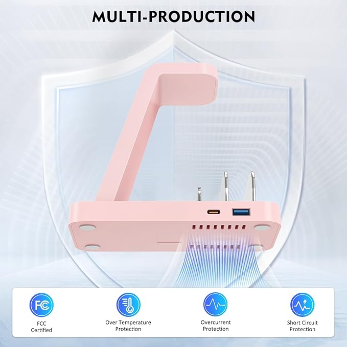 GAUOLN Wireless Charger for iPhone - 5 in 1 Charging Station for Multiple Devices Apple: Wireless Charging Stand Dock for iPhone 17 16e 16 15 14 13 12 Pro Max Apple Watch Airpods