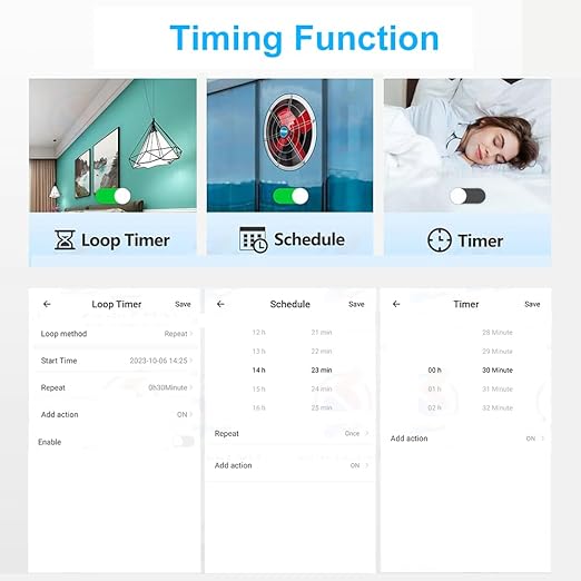 30A Hight Power WiFi Smart Switch Relay, use Ewelink APP Remote with Timer, with 2.4Ghz Wireless Transmitter, Compatible with Alexa & Google Home