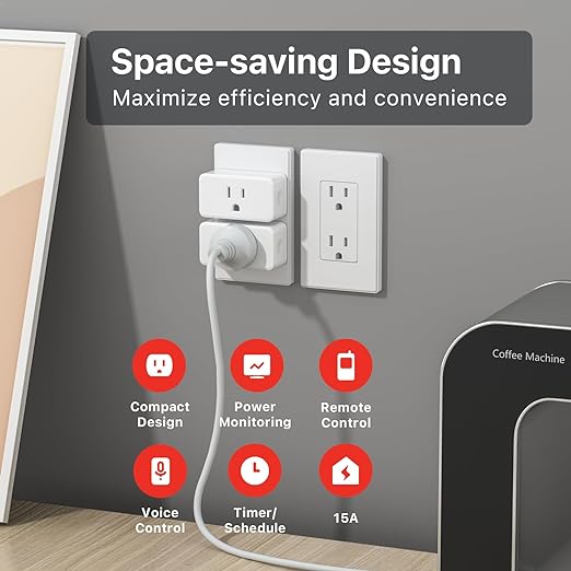 THIRDREALITY Smart Plug Gen3,Precise Real-time Power Monitoring,15A Outlet, Enhanced Zigbee Repeater,ETL Certified,ZigBee Hub Needed,Work with Home Assistant,Compatible Echo Devices and SmartThings