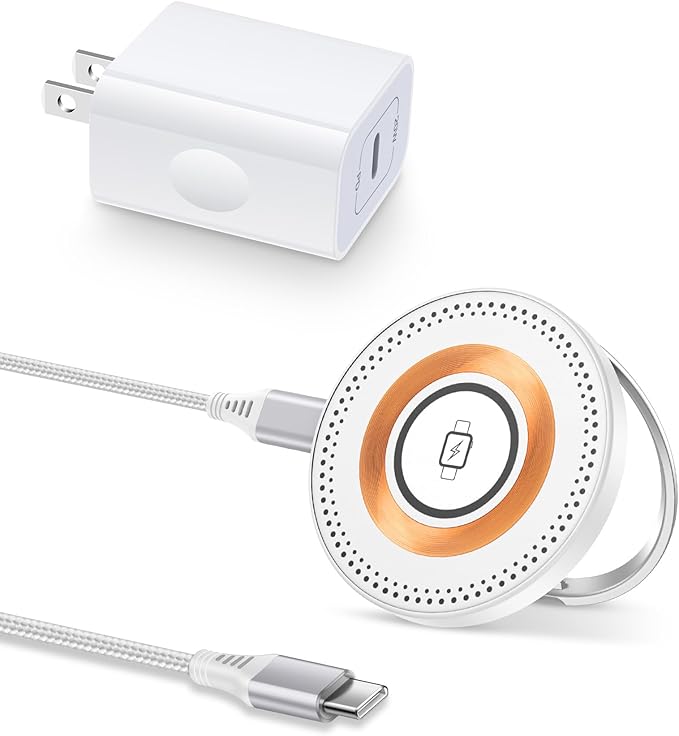 Magsafe Charger for iPhone 17, Magnetic Wireless Charger Fast Charging Pad for iPhone 17 Pro Max, 17Pro Air 16Pro Max 16 15 14, Apple Watch Airpods, Mag Safe Charging Station with Stand & USB-C Block
