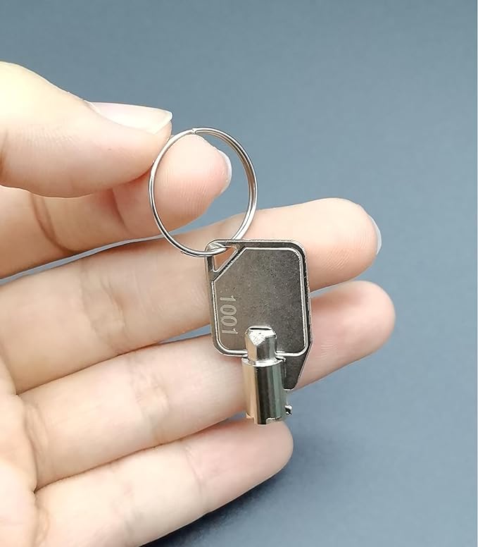 Metal 1001 Dispenser Key, Exquisite Dispenser Key for Select Models of ASI/Bobrick/Frost/Bradley Soap Dispensers.Silver.Pack of 3