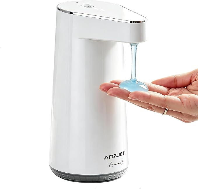 2026 Patent Edition Automatic Soap Dispenser Touchless - 300ml Liquid Soap Dispenser with IPX5 Waterproof, 4-Speed Liquid Adjustment, Type-C Charging, for Kitchen, Bathroom, Hand Washing