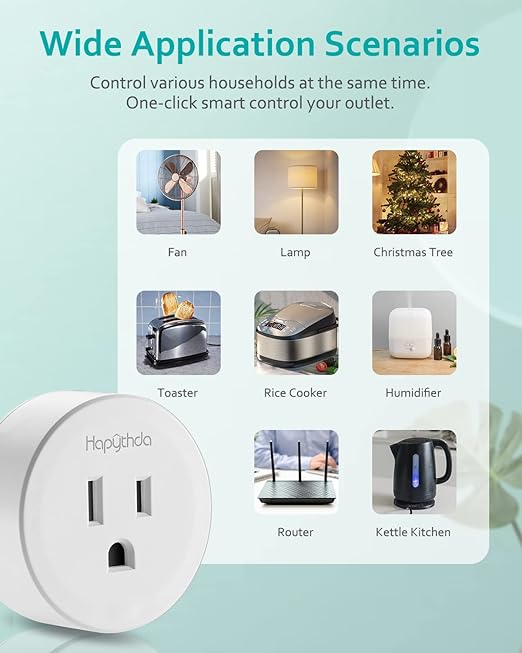 Remote Control Outlet,Remote Light Switch with 15A/1500W and 500 Feet RF Range,No Wiring Needed Smart Plug for Small Electrical Appliance with Anti-Surge 4000V