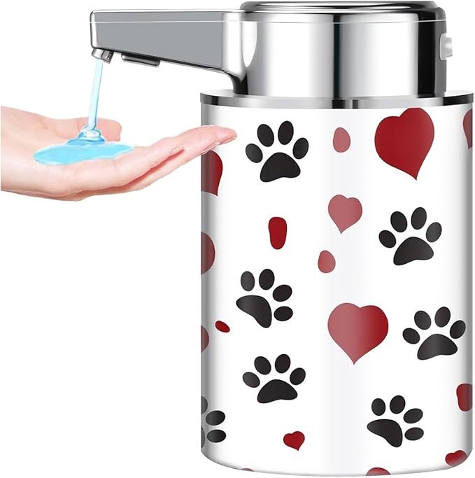 Automatic Soap Dispenser,soap Dispenser Dish soap Dispenser Hand Bathroom Touchless with Infrared Sensor（Love）