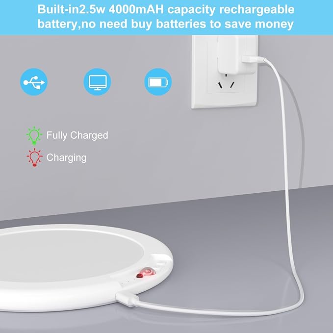 LINEWAY Rechargeable Motion Sensor Ceiling Light with Remote,Battery Operated LED Ceiling Lights 3 Colors Dimmer 7.5'' Wireless Closet Light Magnetic Motion Activated Shower Light for Shed Pantry