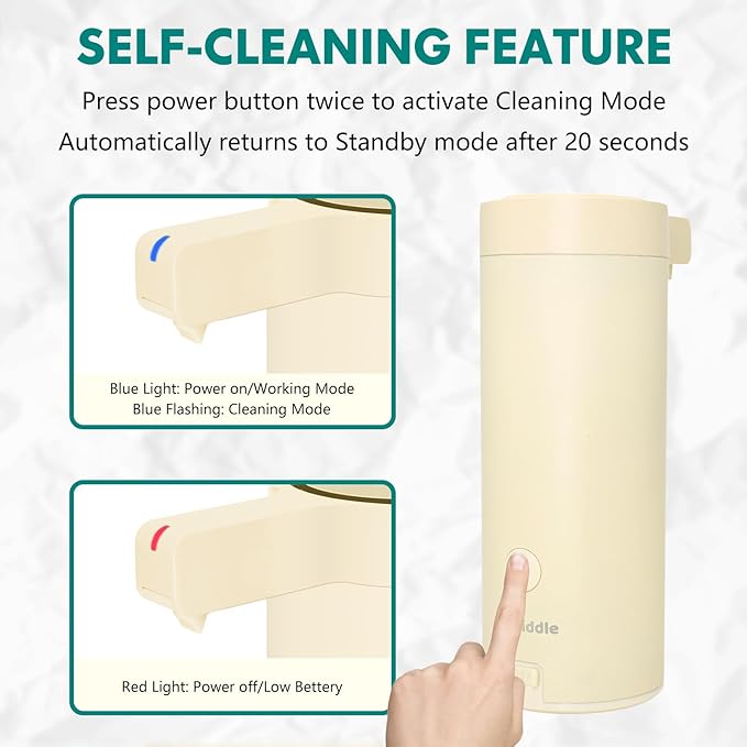 Automatic Soap Dispenser Stainless Steel with Sensor Infrared Soap Dispenser Electric IPX5 Waterproof USB-C Charging Motion Sensor for Kitchen & Bathroom (Champagne)
