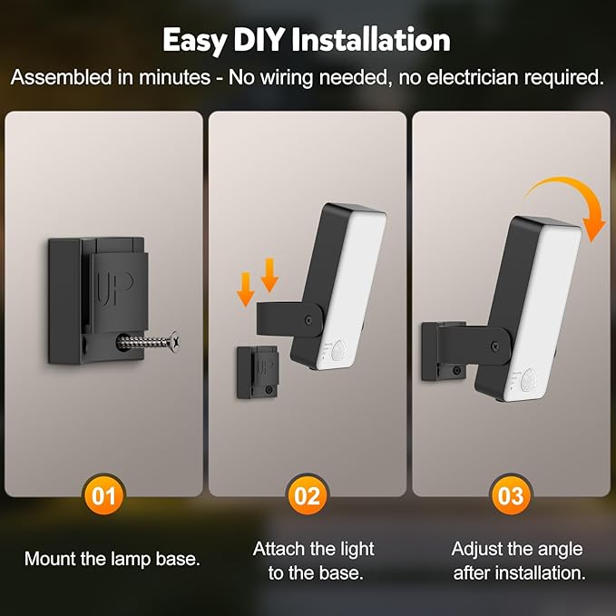 Motion Sensor Outdoor Light, 10000mAh Rechargeable Battery Operated Outdoor Light with Remote 3 Modes & Dimmable 3000-6000K, IP65 Waterproof Outdoor Security Light for Garage,Fences,Patio,Garden