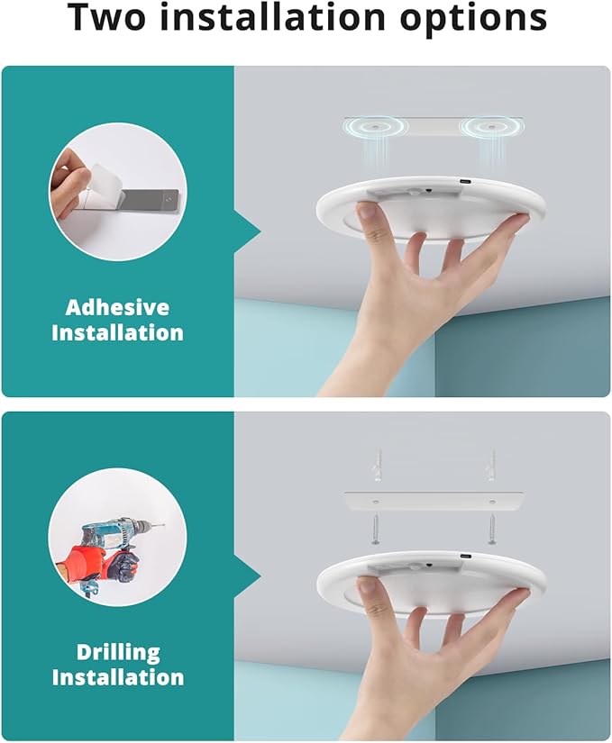 wowatt 4Pcs Battery Operated Ceiling Lights Rechargeable Motion Sensor Light Indoor Wireless Shower Light with Remote 3000K 4500K 6500K 7.48in Dimmable Timing Motion Activated Lamp for Closet Shower