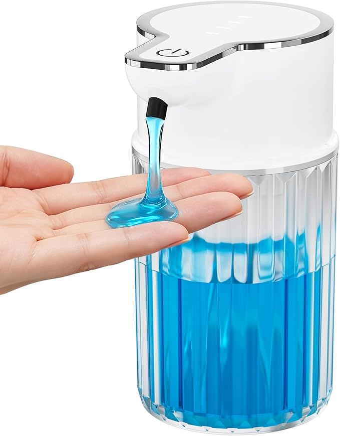 Automatic Liquid Soap Dispenser Touchless, Rechargeable Soap Dispenser,12oz/350ml Smart Hand Soap Dispensers,4-Level Adjustable,Wall Mount IPX5 Waterproof for Bathroom Kitchen
