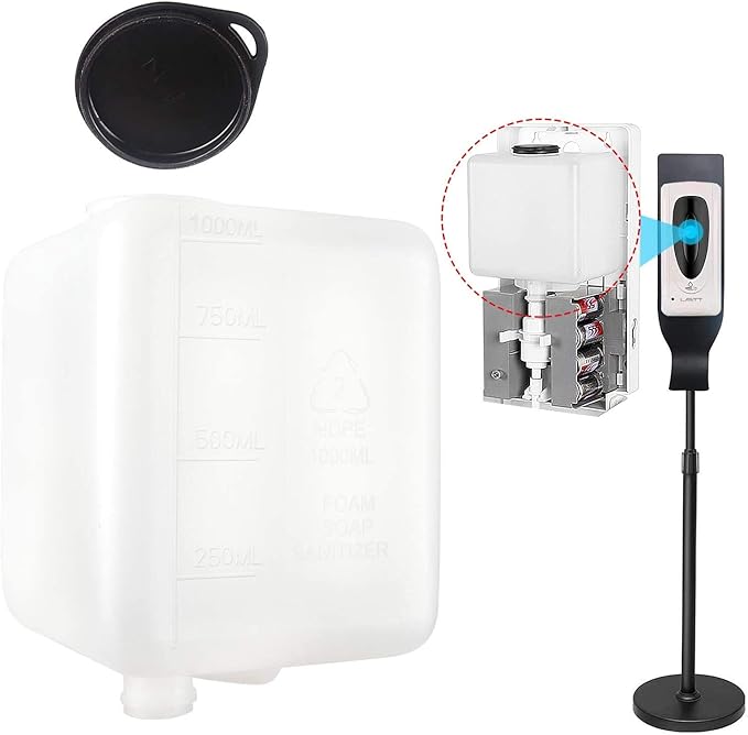 Automatic Hand Sanitizer Dispenser Accessories Tank 1000ml (White Bottle)