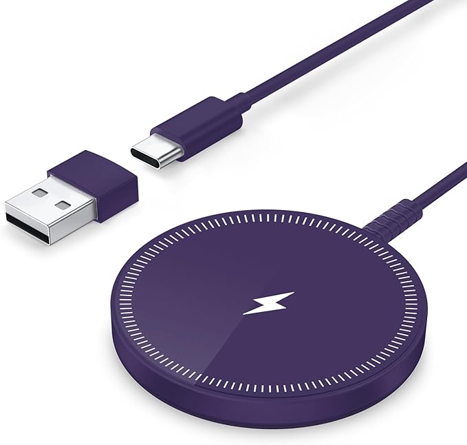 Magnetic Wireless Charger - Purple