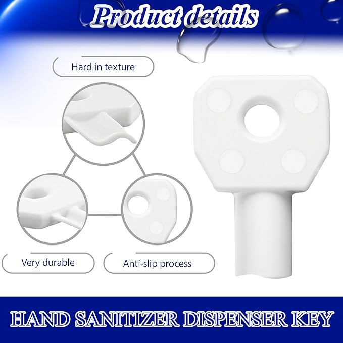 Hand sanitizer Dispenser Key Replacemen for Purell - Compatible with GOJO and Provon - General for ES4, ES6, ES8 and More Purell Gojo Hand sanitizer Dispenser