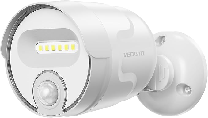 Battery Operated Motion Sensor Light Outdoor, 4000mAh Rechargeable 600 Lumen Battery Powered Spotlight Outdoor Waterproof for Porch, Garage, House (White)