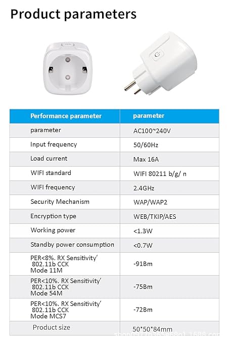 Homekit Smart Plug Outlet Works with Homekit,Siri Voice Control,Timer Function,EU,16A