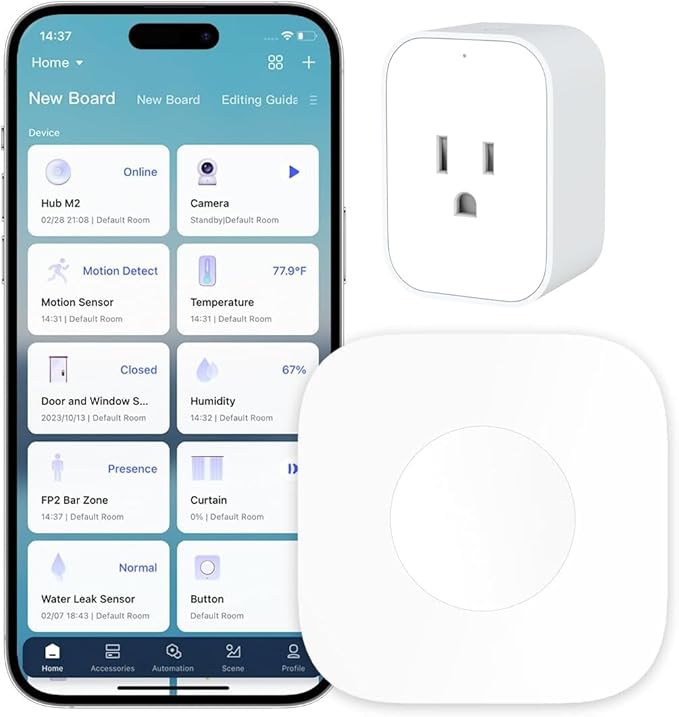 Aqara Wireless Mini Switch and Samrt Plug with Energy Monitoring,Requires Aqara Hub, Zigbee Connection,Smart Button for Smart Home Devices,Compatible with Alexa, Google Assistant, and Apple HomeKit