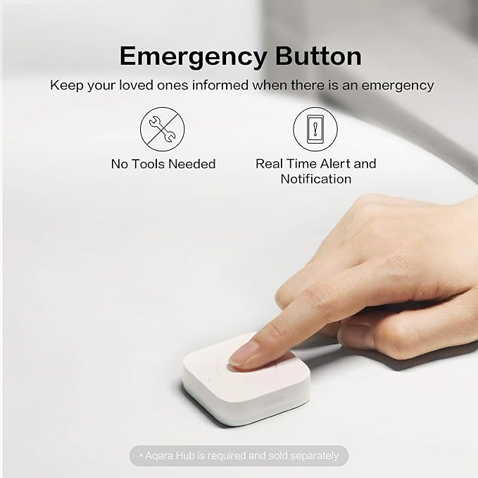 Aqara Wireless Mini Switch and Samrt Plug with Energy Monitoring,Requires Aqara Hub, Zigbee Connection,Smart Button for Smart Home Devices,Compatible with Alexa, Google Assistant, and Apple HomeKit