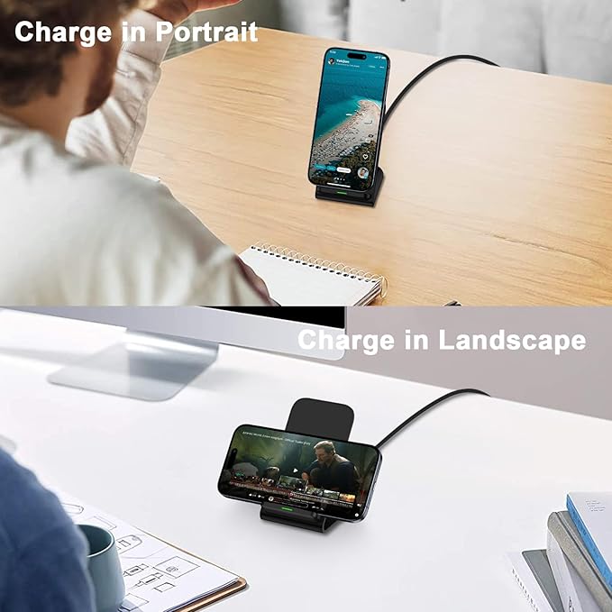 Samsung S26 Ultra Wireless Charger Stand Wireless Android Phone Charger Fast Charging Station for Samsung Galaxy S26 Plus S25 FE Edge S24 Ultra S23 S22 S21 S20 Z Flip 7 6 5 4 Z Fold 7 6 5 4 3 S10 S9