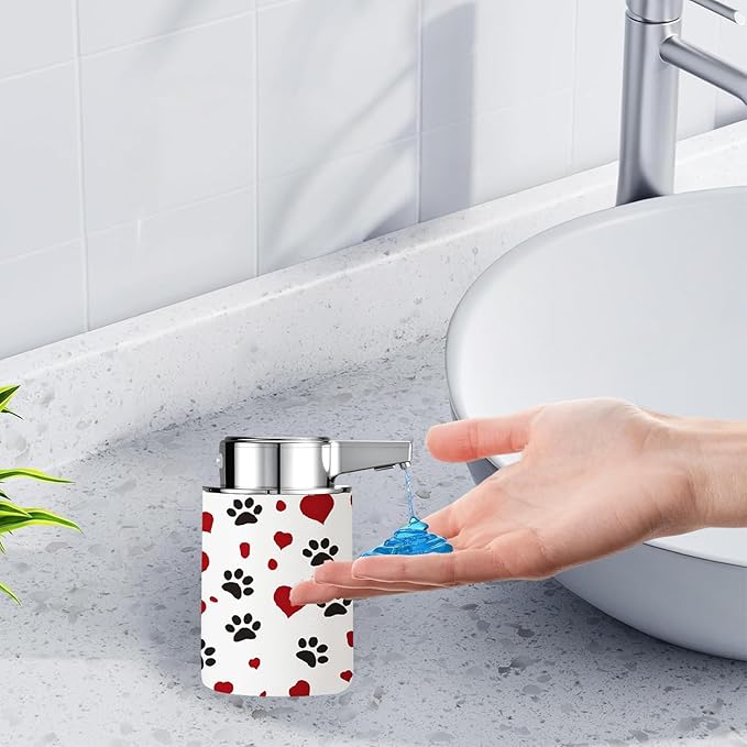 Automatic Soap Dispenser,soap Dispenser Dish soap Dispenser Hand Bathroom Touchless with Infrared Sensor（Love）