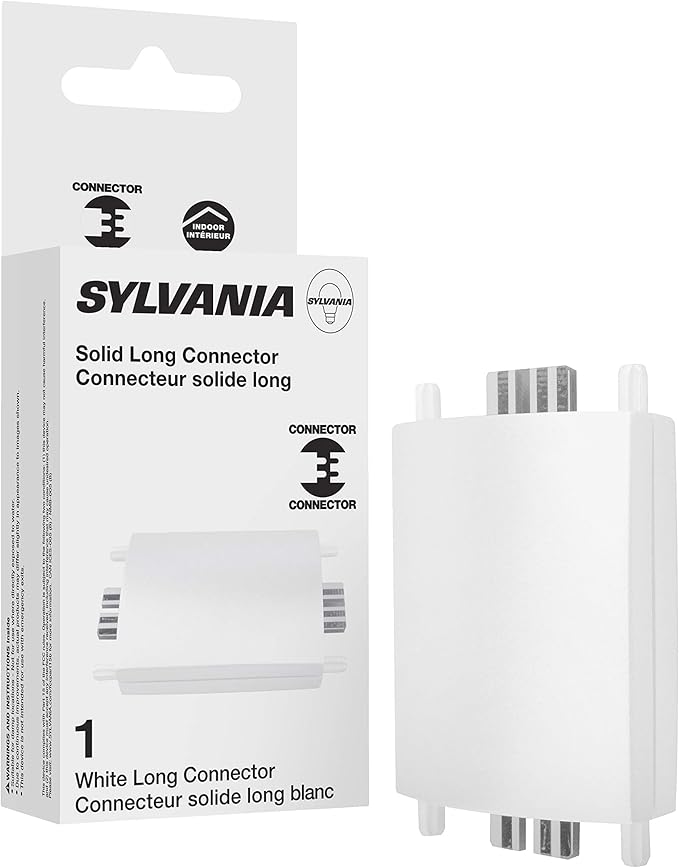 LEDVANCE Sylvania TruWave Natural Series Long Solid Connector for Under Cabinet Light System - 1 Pack, White (61811)