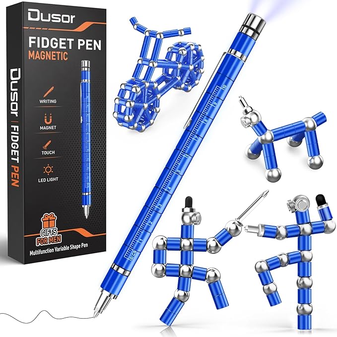 Dusor Gifts for Men Fidget Pen, 2026 Graduation Gift for Him Her Multifunction Pen, Anniversary Birthday Father‘s Day Gifts for Men Dad Husband Brother Boyfriend, Cool Stuff Gadgets for Son Teens Boy