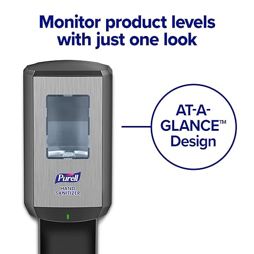 PURELL Advanced Hand Sanitizer Foam CS6 Starter Kit, 1-1200 mL Green Certified Hand Sanitizer Foam Refill + 1 CS6 Graphite Automatic Sanitizer Dispenser (Pack of 1) - 6551-1G