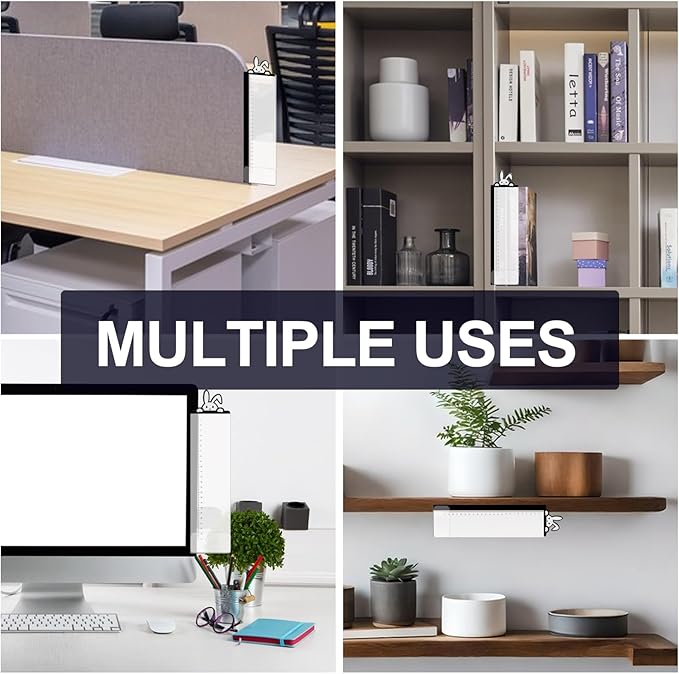 Office Desk Accessories 2pcs Multifunction Computer Monitor Memo Board - Office Supplies for Women Men Computer Sticky Note Holder Home Decor (Rabbit Monitor Memo Board)