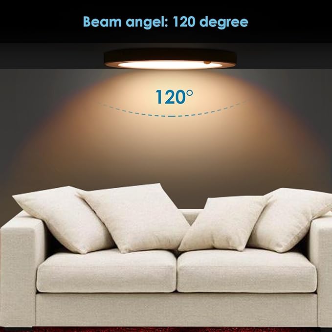 S NMT Motion Sensor Led Ceiling Light 1200 Lumen, 100 Watt Equivalent for Laundry Rooms,Stairs,Basements, Toilet,Porches,Closets, Hallways, Indoor/Outdoor, Warm White 3000K