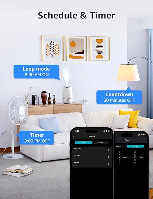 Lepro P1 Smart Plug Mini 15A, Smart WiFi Bluetooth Outlets Work with Alexa & Google Assistant, Voice/APP Control, Safety Lock, Schedule & Group Controller, 2.4G WiFi Only, ETL & FCC Certified, 4-Pack