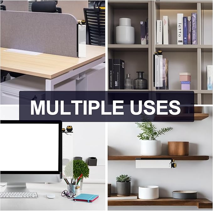 Office Desk Accessories 2pcs Multifunction Computer Monitor Memo Board - Office Supplies for Women Men Computer Sticky Note Holder Home Decor (Owls Monitor Memo Board)