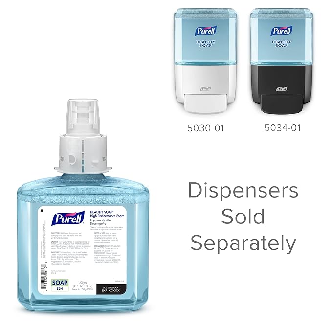 Purell 508502 Healthcare HEALTHY SOAP High Performance Foam, 1200 mL, for ES4 Dispensers, 2/CT