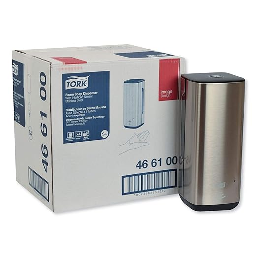 Tork Intuition™ Sensor Skincare Dispenser Stainless Steel S4, for Hand Soap and Hand Sanitizer, Image Range, 466100