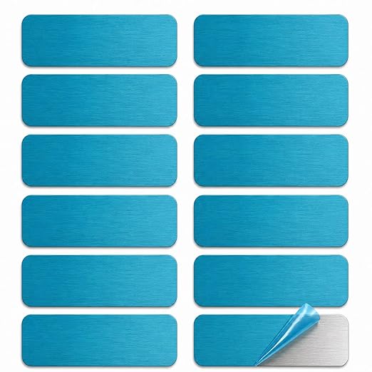 12pcs Under Cabinet Light Magnetic Strip, Replacement Magnetic Strips with Adhesive Backing for Rechargeable Motion Sensor Lights Wireless Under Counter Light in Kitchen Stairs Closet and Bedroom