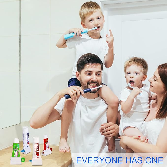 Toothpaste Squeezer, Set of 4 Tube Roller Squeezer, Dispenser, Simple and Practical