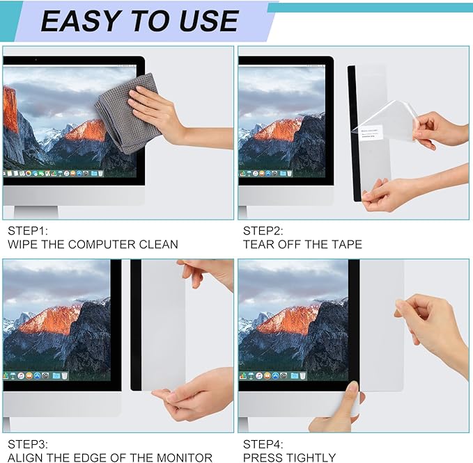 Joyberg 3PCS Monitor Memo Board, Memo Board for Computer Monitor, Monitor Memo Board Computer Monitor Sticky Note Holder, Office Desk Accessories