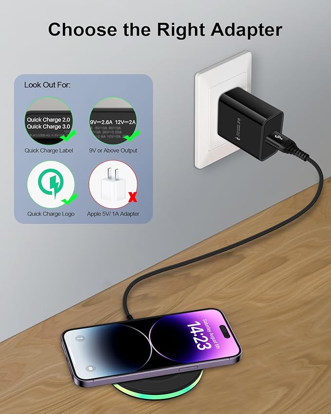 2Pack 15w Phone Wireless Charging Pad for Google Pixel 10 Pro XL 9a 9 8 8 Pro 7 pro, QI Wireless Charger Station Cargador Inalambrico for Android Samsung Galaxy S25 S24 S23 + S22 Ultra Apple iPhone