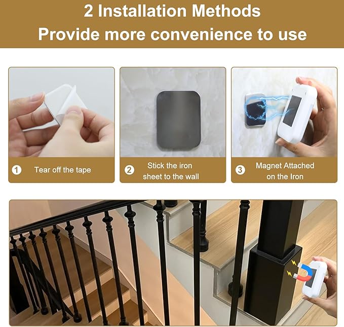 2 Pack Motion Sensor Night Light, Rechargeable Battery Night Lights Warm White, Portable Mini Motion Activated Night Light for Wall, Hallway, Kids Room, Stairway, Cabinet