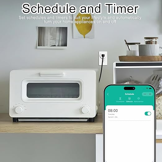 Greencycle Zigbee Smart Plug with Remote,Smart Outlet with Wall Switch,No Cloud Required(2.4G Hub Required),APP Control,Voice Control Compatible with Alexa,Google Assistant,Schedule and Timer,2Plugs