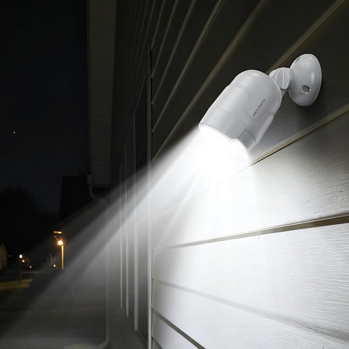 Battery Operated Motion Sensor Light Outdoor, 4000mAh Rechargeable 600 Lumen Battery Powered Spotlight Outdoor Waterproof for Porch, Garage, House