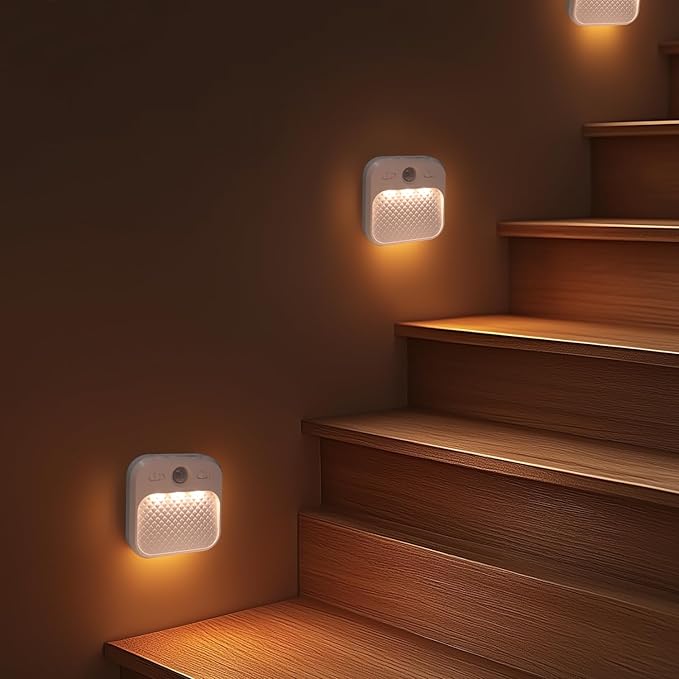 DAMI Motion Sensor Night Lights Rechargeable with Timer, Battery Cabinet Light with 3 Color Temperatures Stepless Dimming, Magnetic Closet Light for Travel, RV, Cruise Essentials 2026