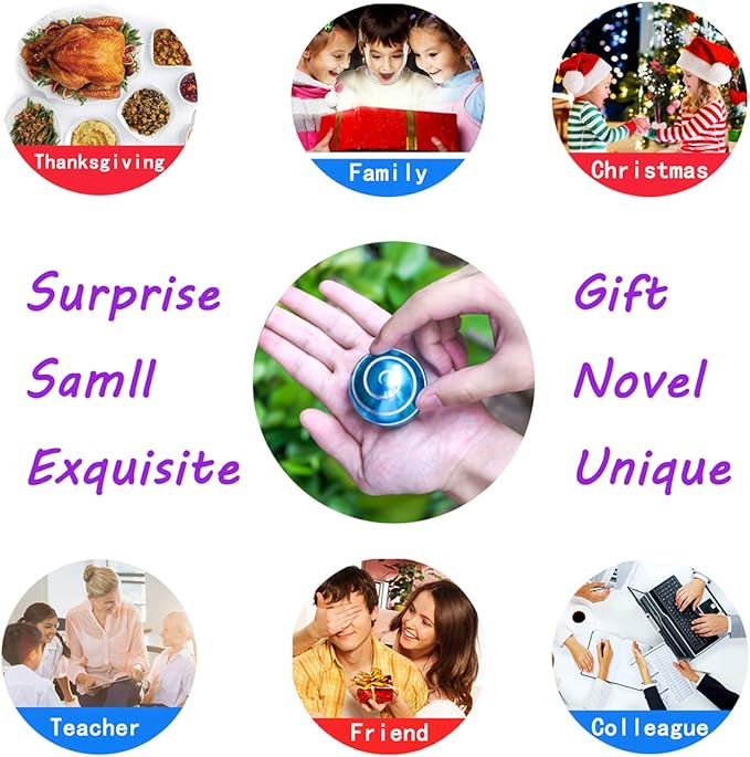 Desk-Kinetic-Toys Cool-Gadgets for Fidget: Cool-Stuff Thing Game Toy for Adult Teen Children Kid, Stress Relief Optical-Illusion Gifts for Office School Home Man Women Christmas Spinning 300 Seconds